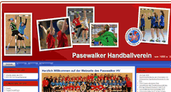 Desktop Screenshot of pasewalk-handball.de