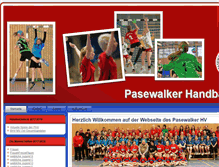 Tablet Screenshot of pasewalk-handball.de